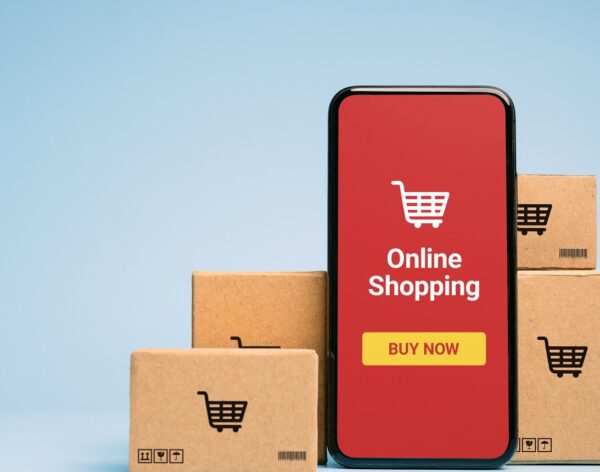 A-mobile-phone-showing-an-online-shopping