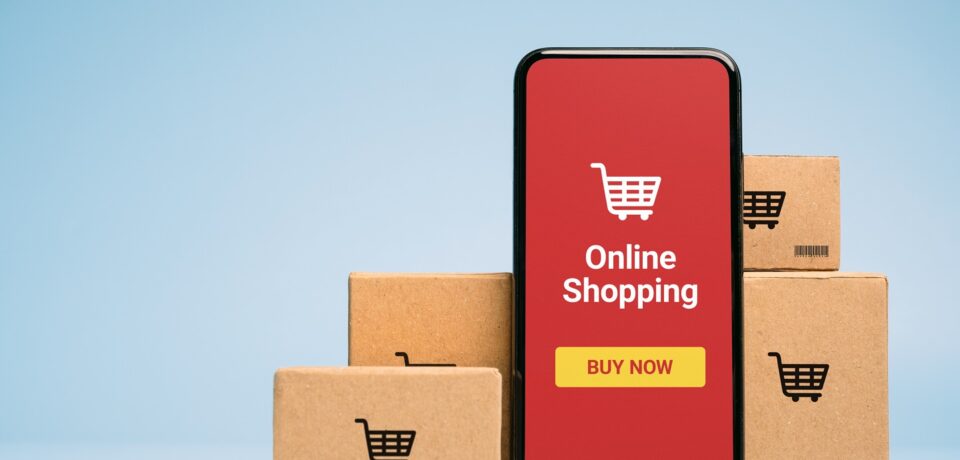 A-mobile-phone-showing-an-online-shopping